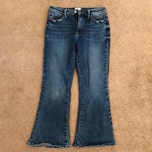 The fine print Women's Blue Flared Jeans 8p